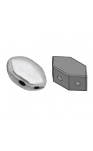 Paros par Puca® beads Argentees-silver 00030-27000